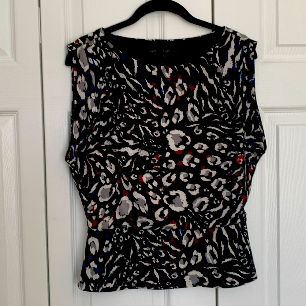 WHBM Size S Animal Print Lined Shell